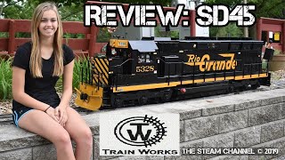 Review  16quot Scale SD45 Rio Grande Diesel Locomotive [upl. by Dorene659]