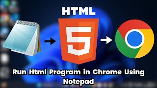 How To Run Html Program in Notepad in Hindi  notepad me html kaise banaye [upl. by Hyacinth955]