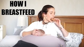 HOW I BREASTFEED  BREASTFEEDING SETUP  VLOGMAS DAY 4 [upl. by Budde]