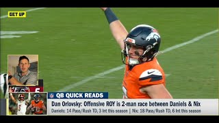 ESPN NFL LIVE NEWS  Dan Orlovsky STUNNED Bo Nix Is LEADING ROTY Race With Denver Broncos [upl. by Tonia776]