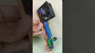 HOW TO MAKE ELECTRONIC CIRCUITS OF MINI FAN MACHINE USING 1500MAH BATTERY [upl. by Kristo]