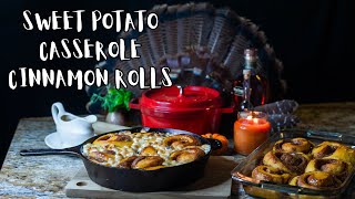 Sweet Potato Casserole CINNAMON ROLLS Recipe Perfect for Thanksgiving [upl. by Adler476]