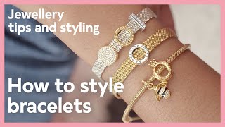 Jewellery tips and styling How to style bracelets  Pandora [upl. by Kaasi]