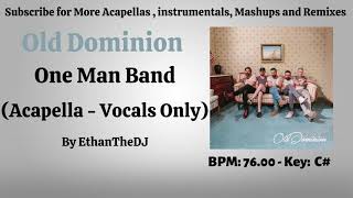 Old Dominion  One Man Band Acapella  Vocals Only [upl. by Ahsuatal]