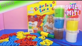 ABC Knete Kneten mit Kindern  Das Alphabet lernen mit Knete für Kinder Demo  deutsch learn abc [upl. by Nivram]