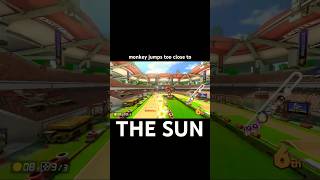 excitebike arena out of bounds glitch in mario kart mario mariokart mk8dx nintendo [upl. by Tound662]