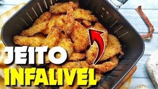 🐔 Como Fazer Frango Empanado Com Farinha De Trigo Na Airfryer Sem Risco De Queimar [upl. by Adlee756]