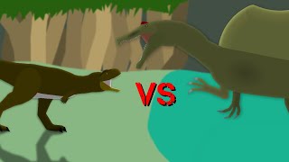 abelisaurus vs oxalaia stick nodes [upl. by Edaw]