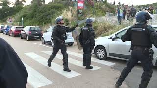 Violences autour du match Olympique de Marseille  AC Ajaccio [upl. by Artemla]