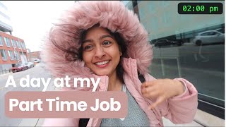 A Day at Work 🥺  Part Time Job  International Student  Canada Vlogs [upl. by Natsirhc]