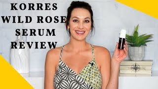 Korres Wild Rose Brightening amp Line Smoothing Serum Review [upl. by Aleinad]