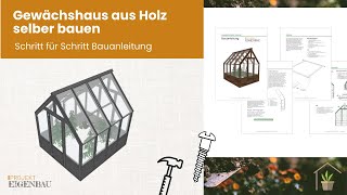 Gewächshaus aus Holz selber bauen [upl. by Karel]