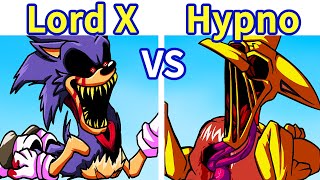 Friday Night Funkin Left Unchecked Lord X Sonic VS Hypno Hypnos Lullaby FNF ModHARD [upl. by Azilanna]