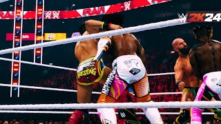 Kofi Kingston amp Xavier Woods vs Johnny Gargano amp Tommaso Ciampa  WWE 2K24 [upl. by Inava]