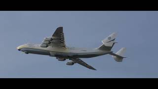 Antonov AN 225 LEJ Start und Landungen Remastered 4K UHD [upl. by Oiromed402]