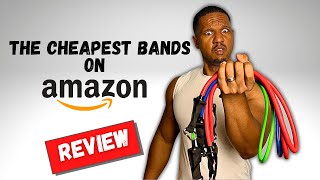 The CHEAPEST Resistance Bands on AMAZON REVIEW  ONLY 12 [upl. by Aihsyn]