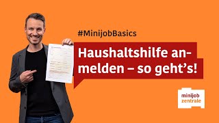 Minijob im Privathaushalt – so einfach ist die Anmeldung [upl. by Salguod]