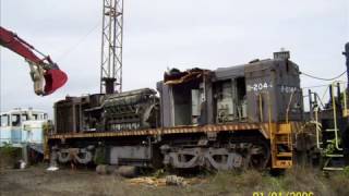 Locomotives During Demolition HQ [upl. by Sirkin]