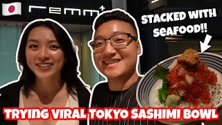 Trying Viral SEAFOOD Bowl in JAPAN amp Tokyo Ginza HOTEL Review  Japan travel food vlog [upl. by O'Callaghan]