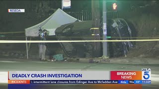 Fatal crash investigation in Reseda [upl. by Hoyt452]