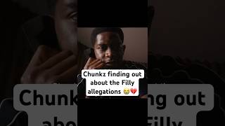 Chunkz finding out the Filly allegations 😭💔 betasquad fyp snowfall niko franklinsaint [upl. by Ainoyek746]