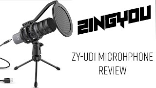 Zingyou ZYUD1 USB Microphone Review [upl. by Auqinimod870]