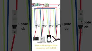 Wiring a SinglePhase Consumer Unit Explained Simply  shorts [upl. by Redienhcs]