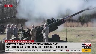 Artillery training scheduled at Fort Indiantown Gap [upl. by Ennairac]