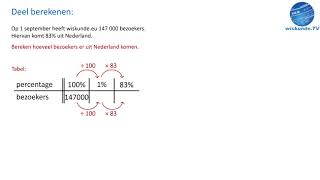 Procenten 3 deel berekenen  wiskunde TV [upl. by Douglas]