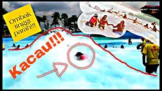 Detik detik tsunami di hawai waterpark Malang banyak yang berjatuhan [upl. by Dosia]