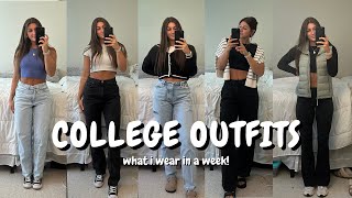 COLLEGE OUTFIT IDEAS  what i wear to class [upl. by Creighton]