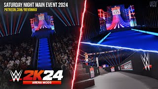 WWE 2K24  Saturday Night Main Event 2024  ARENA MODS [upl. by Anavahs]