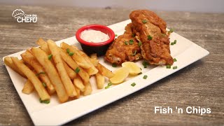 Fish n Chips Recipe by Chefu [upl. by Bear]