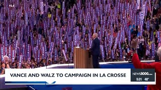 Vance and Walz to campaign in La Crosse [upl. by Euqnomod]