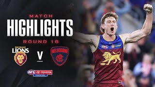 Brisbane v Melbourne Highlights  Round 16 2024  AFL [upl. by Esilrac]