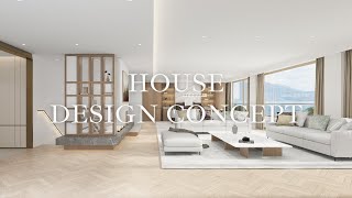 Grande Interior Design  House Design Concept 獨立屋設計概念 [upl. by Asseralc]