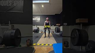 275kg deadlift  broken teeth deadlift strength motivation strong [upl. by Arikahs]