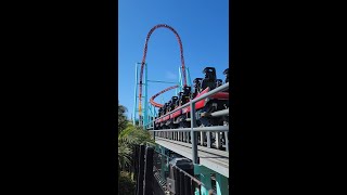 Xcelerator with a near rollback at Knotts Berry Farm shorts [upl. by Ayatan433]