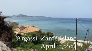 Argassi Zakynthos Island Greece  April 1 2024 [upl. by Anitrak221]