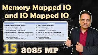 Memory Mapped IO vs IO Mapped IO in 8085 Microprocessor Key Differences Explained [upl. by Aldredge485]