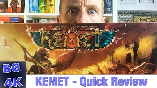 KEMET  Boardgames4K Review  Still Worth It [upl. by Cook]