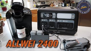 Allwei 2400 Large Capacity Power Station Review  Yes It Makes Coffee [upl. by Mahmoud]