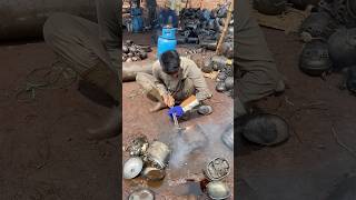 AC compressor Recycle Copper Aluminum  casting skills shorts satisfying viral [upl. by Koffler]