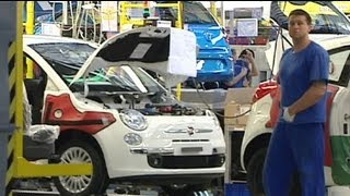 Fiat cuts 500 jobs at Poland plant [upl. by Esinereb]