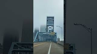 1940s lift bridge across St John’s River in Jacksonville Florida [upl. by Faro]