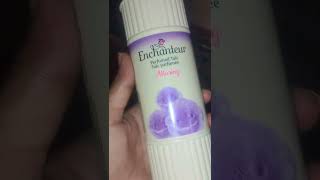 Enchanteur Alluring purple perfumed talcum powder shorts viral trending [upl. by Egroj]