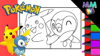 How To Color Pokemon  Pokemon Coloring Page [upl. by Pollux]