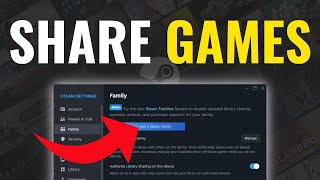 How To Share Games On Steam With Friends amp Family  2024 [upl. by Tommi976]