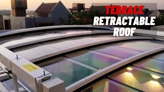 MOTORISED Retractable Roof for Rooftop in India wwwmegaventcoin [upl. by Eyma961]