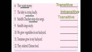 EGrammar V Ch10Verbs Transitive amp Intransitive Verbs [upl. by Ahsikit]